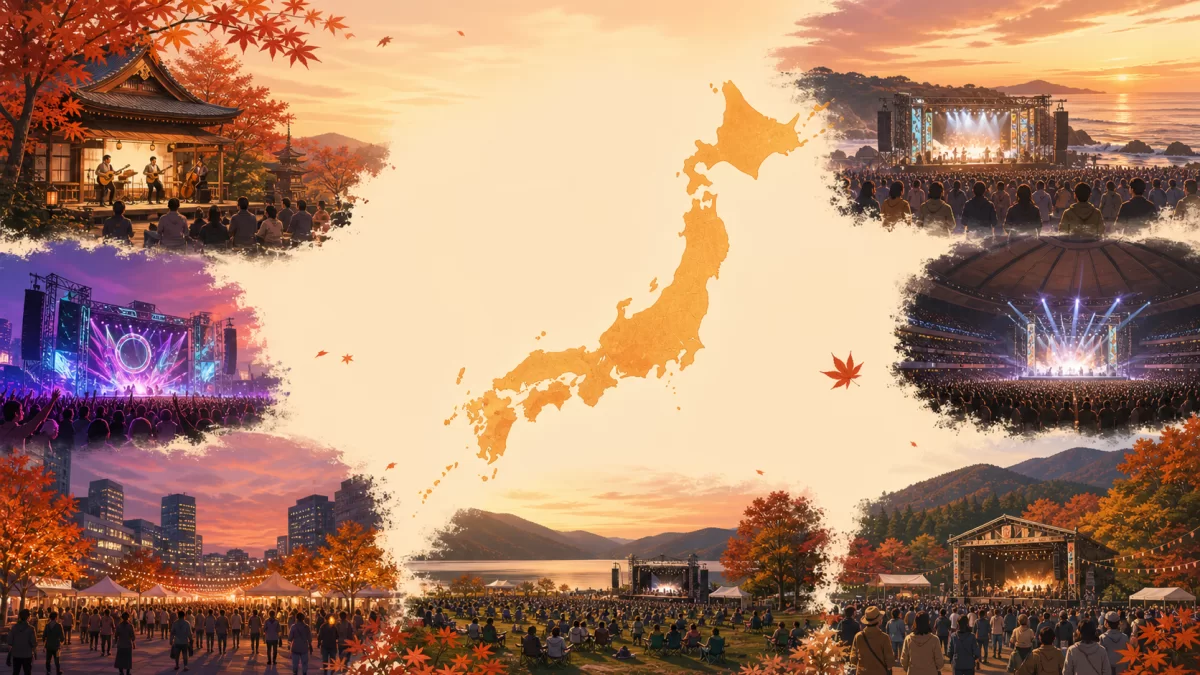 2026年9月開催の秋フェス7選｜日程・地域・出演者・アクセスを比較