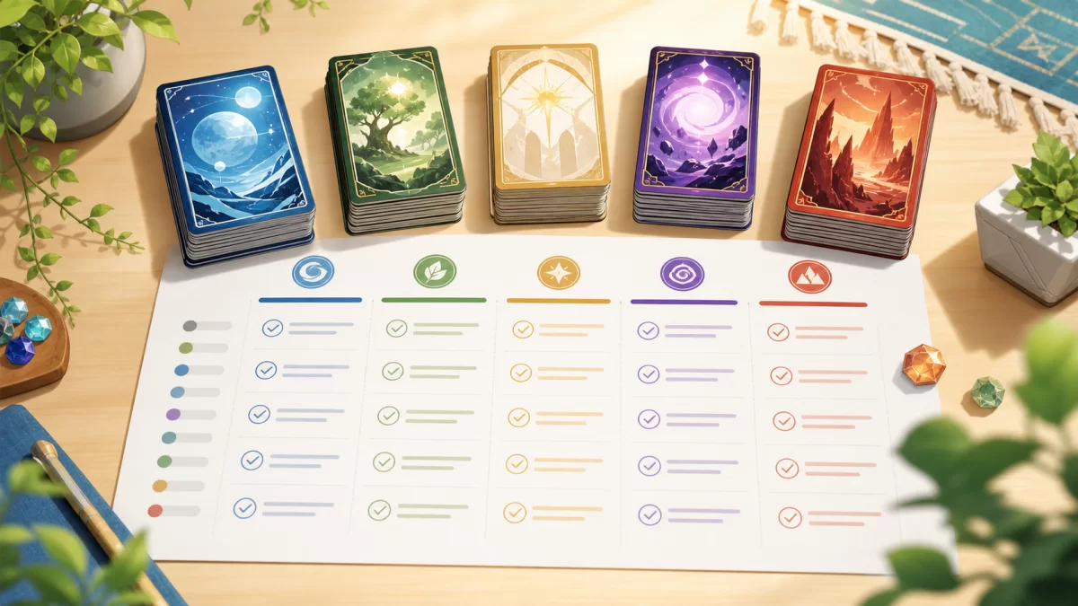 トレーディングカードゲームの選び方|初心者が最初に比べたい7項目
