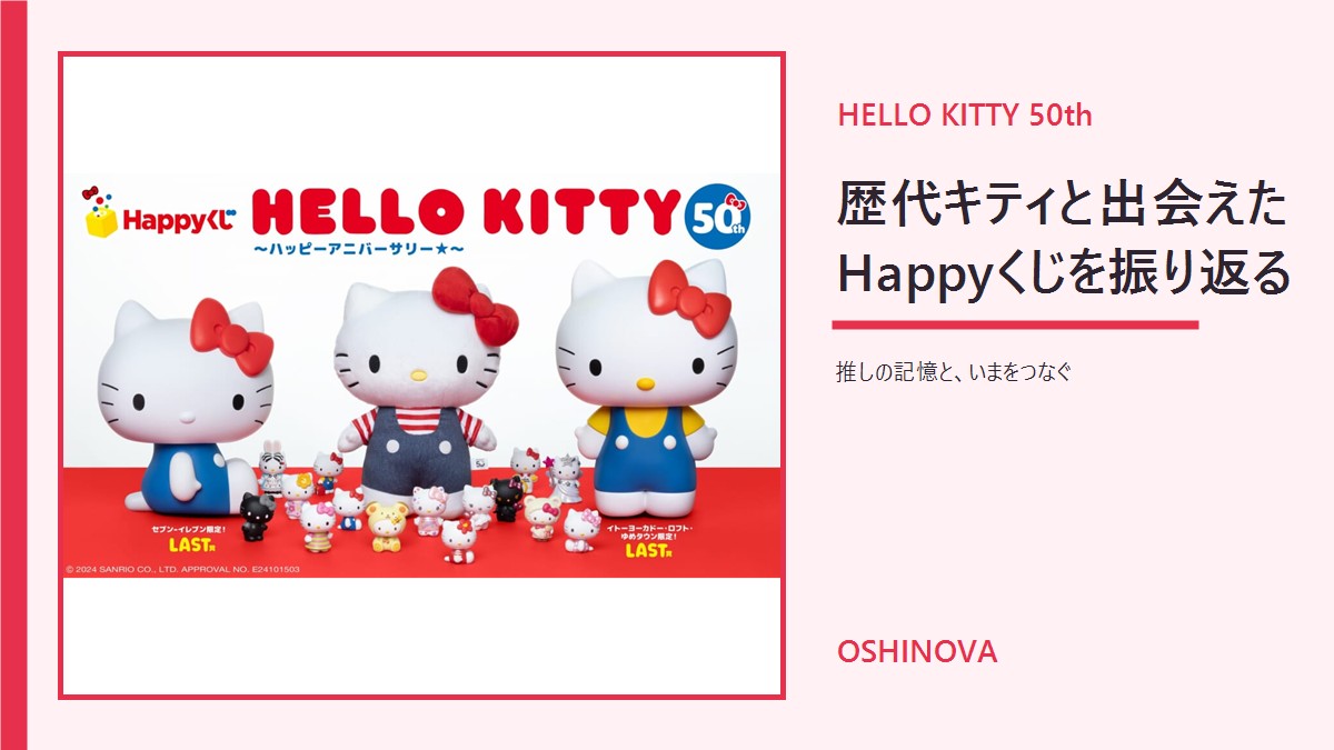 ハローキティ50周年Happyくじを振り返る｜歴代デザインとBIG賞品の最近の取引例