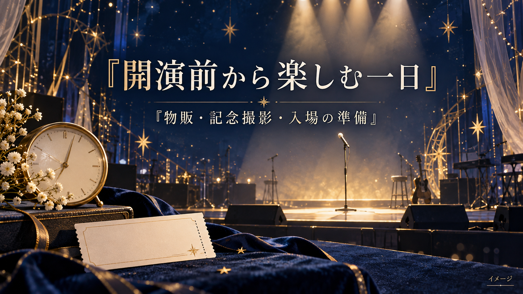 宮野真守 with MAMO~STAR~は何時に行く?物販・フォトパネルと入場の準備